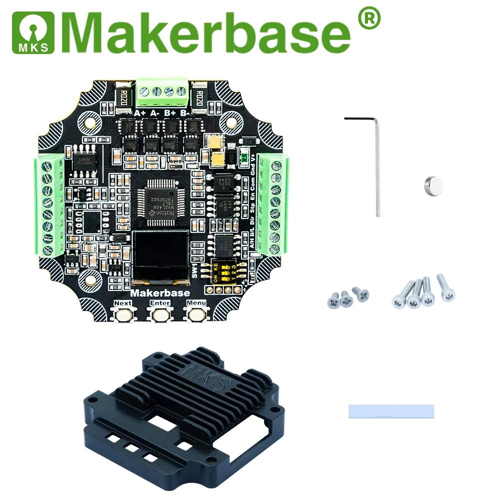 Makerbase MKS SERVO57D PCBA NEMA23 шаговый двигатель с замкнутым контуром Драйвер ЧПУ 3D-принтер для Gen_L FOC тихий и эффективный