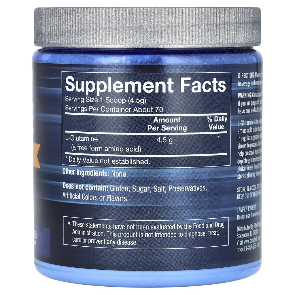 BodyTech, Glutamine, Unflavored, 4.5 g, 11.12 oz (315 g)