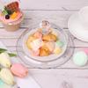 Round Dish Creative Acrylic Dust-Proof Food Cover Food Cover Fruit Display Holder Cake Bread Plate