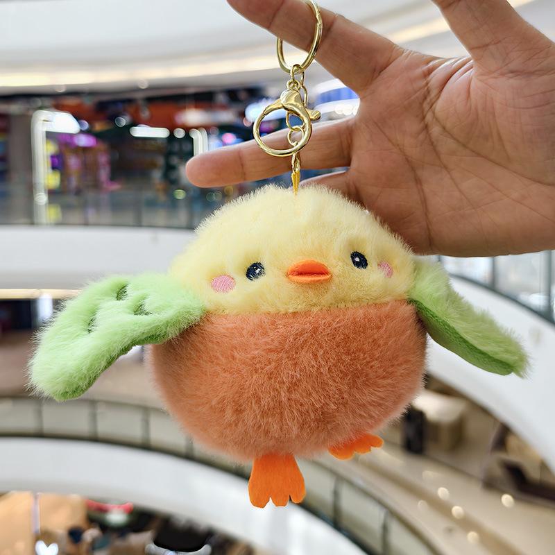 Плюшевый кулон-брелок в виде интернет-знаменитости Пингвина и Воробья