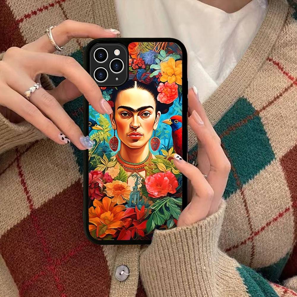 Fashion F-Frida K-KahlosS For IPhone 17 16 15 14 13 12 11 Mini Pro Max Plus PC+TPU Back Phone Cover
