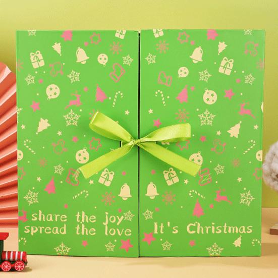 Рождественский адвент-календарь для заполнения 24-дневного обратного отсчета до Рождества Подарочный набор Пустые коробки для детей Игрушки Угощения