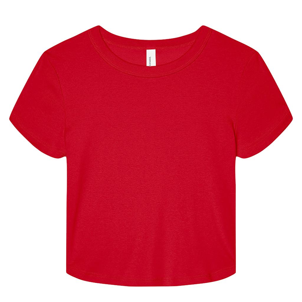 Bella + Canvas Womens/Ladies Baby Micro-Rib Crop Top