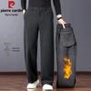 Pierre Cardin Men's Thickened Straight-Leg Casual Trousers