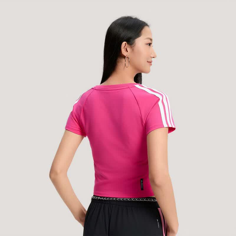 adidas Женская повседневная модная спортивная футболка