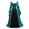 Women's Halloween Dress Fashion Vintage Long Sleeve Big Swing Dress