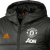 Adidas Mufc Outdoor Sports Hooded Cotton Jacket Winter Men Jacket Military-Green FR3682