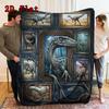 Dinosaur Collection 2D Flat Pattern Flannel Blanket, High quality All Seasons, Home Decor, Warmth and Comfort, Perfect for Christmas Gifts.
