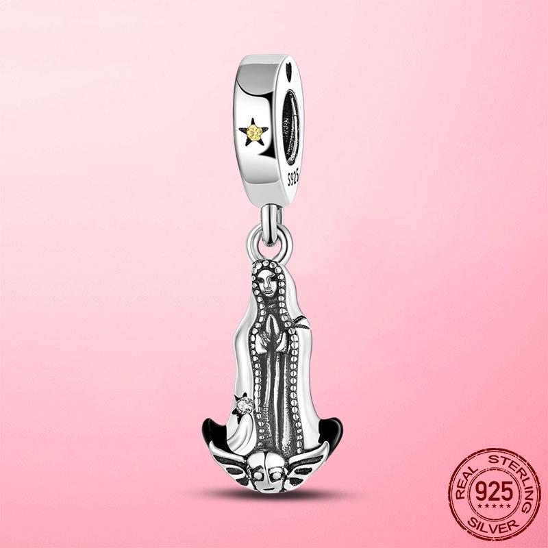 Горячая подвеска в виде сердца в виде компаса, подвеска в виде бусины, серебряная подвеска 925 пробы, оригинальный браслет MULA, сделай сам для изготовления ювелирных изделий