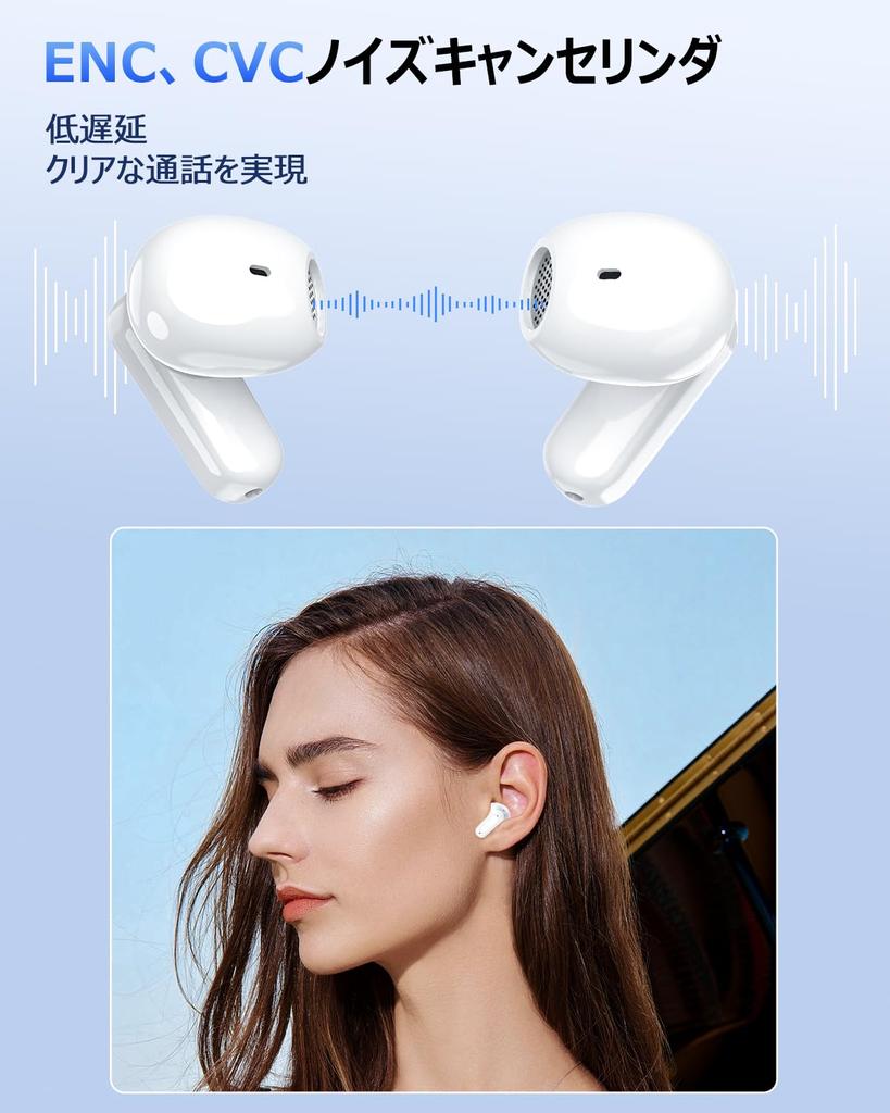 SAMONIC Wireless Earphones Bluetooth Fast Charging Bluetooth Compatible Multifunctional Touch Operation Bluetooth Earphones Sound Quality Automatic