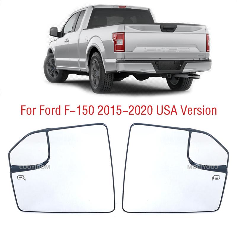 For Ford F-150 F150 2015 2016 2017 2018 USA Version Car Outside Wing Door Side Rearview Mirror Lens Glass with