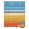 Turkish Summer Large Sand Proof Waterproof Windproof Polyamide Jacquard Beach Blanket Hoodie Custom Logo Sand-Free Picnic Mat