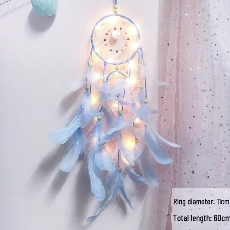 Подвеска-колокольчик в виде ловца снов «Три жизни, три мира» ручной работы — креативный подарок для украшения комнаты