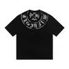 W354 CHROME HEARTS 2025 Summer New High Quality Cotton Round Neck Loose Large Size Men's and Women's T-shirt Couple T-shirt