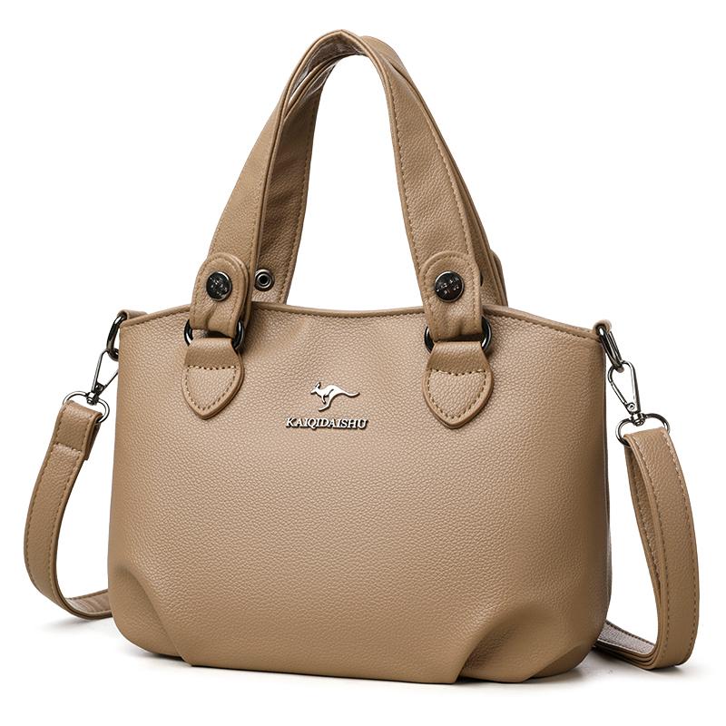 Soft Leather Bag Women's Fashion New Atmospheric Tote Bag Portable Strong and Durable Fashion Bag Liner Shoulder Bag