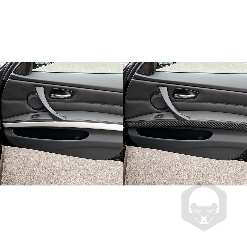 Для BMW 3 серии E90 2006-2008 углеродное волокно, внутренняя отделка панели подлокотника, полоски, аксессуары для интерьера автомобиля, украшение