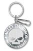 Plasticolor Harley-Davidson Studded Silver Harley Skull Keychain P4340