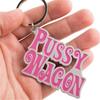 Новый металлический брелок в стиле рок-музыка Pussy Wagon, как показано в фильме «Убить Билла», бренд Uma Thurman, брелки для ключей Chaveiro, автомобильные брелоки