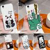 For Oppo F21 F7 F9 F1 F1S F3 F5 F11 F15 F19 F17 Pro Phone Covers Cute Dinosaur Panda Pattern Transparent Silicone Anti Fall Protective Shell Oppo Capa