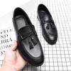 Doudou Shoes Men's Korean Version One-Pedal Men's Lazy Shoes British Style Small Leather Shoes Trendy Loafers Men's 7030-G