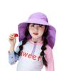 Fashion Kids Sun Hat UV Protection Broad Brim Bucket Hat Casual Summer Cap with Whistle  Summer