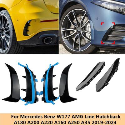 Для Mercedes Benz A Class W177 Хэтчбек A180 A200 A220 A250 A35 AMG 2019-2025 Боковые Канарды Заднего Бампера