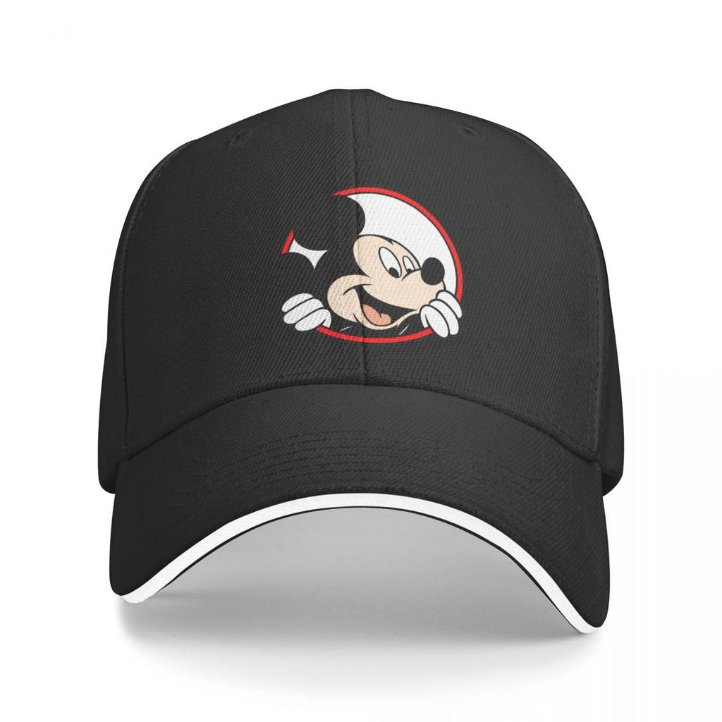 Unisex Mickey And Minnie Wedding Kiss Hearts Trucker Hat Retro Versatile Baseball Cap Fit All Size