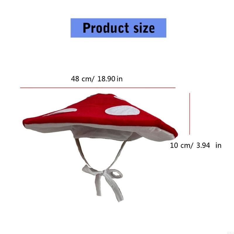 Unique Mushroom Costume Hat Soft Hat For Themed Party Halloween Party Hat Cosplay Costume Gathering Photo Hats