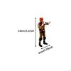 1/64 Firefighter Figures Diorama Action Realistic Tiny People Model for Micro Landscapes