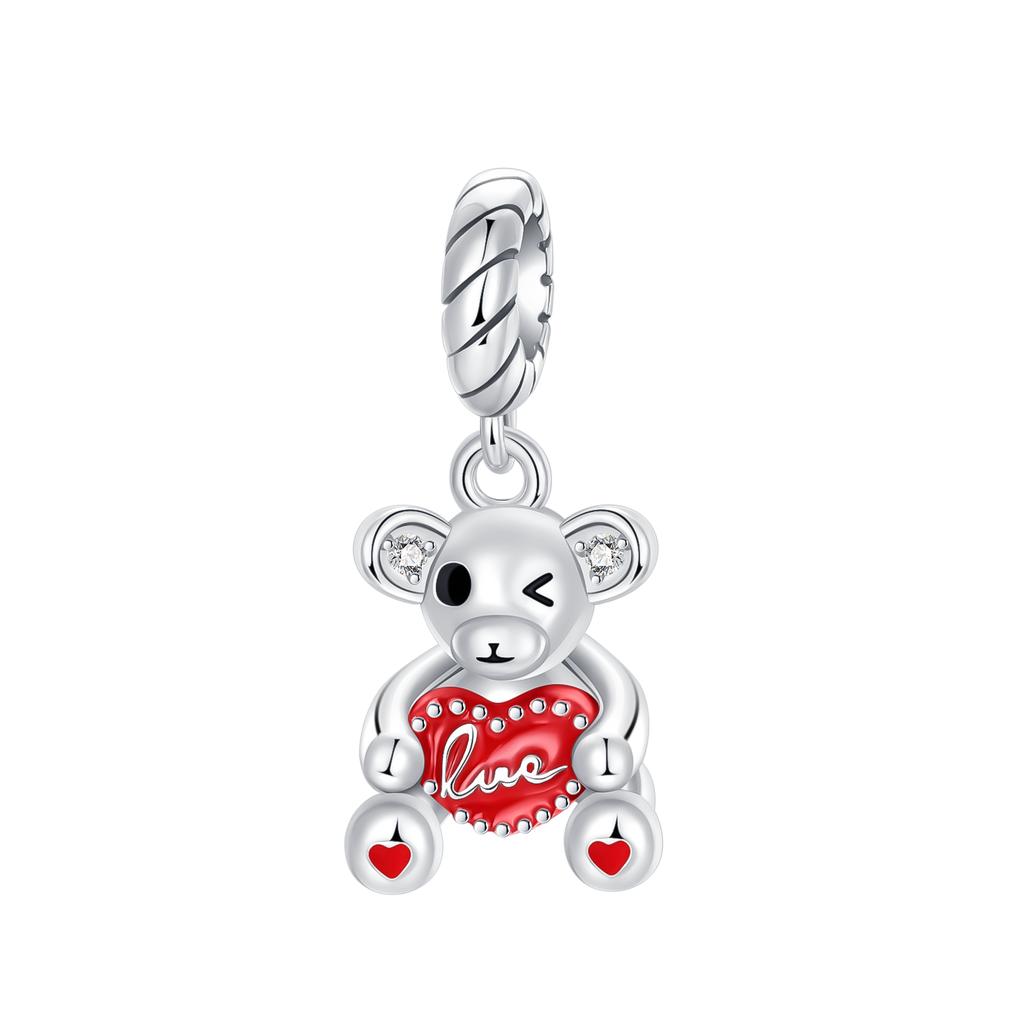 Copper Animals Series Charms Dog Cat Bear Pets Beads Fit Original Bracelet Necklace Diy Woman Pendants Fine Jewelry