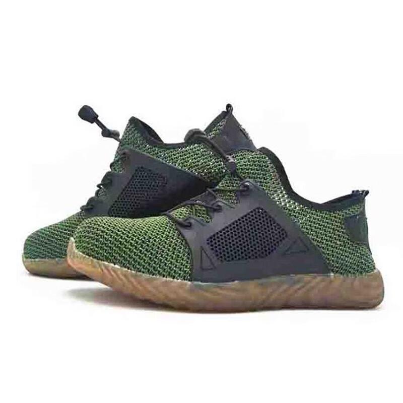QYLB Кевларовые сетчатые рабочие ботинки безопасности Flyknit