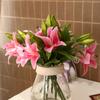 1 Pc 3 Heads Sweet Artificial Flower Fake Lily Floral Home Wedding Party Decor