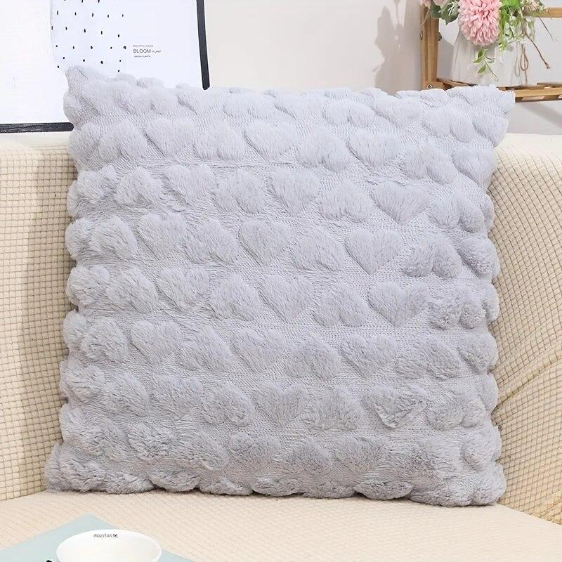 Современный однотонный чехол для подушки Love Plush Throw, чехол для подушки ко Дню Святого Валентина, для дома, комнаты, спальни, гостиной, декора дивана