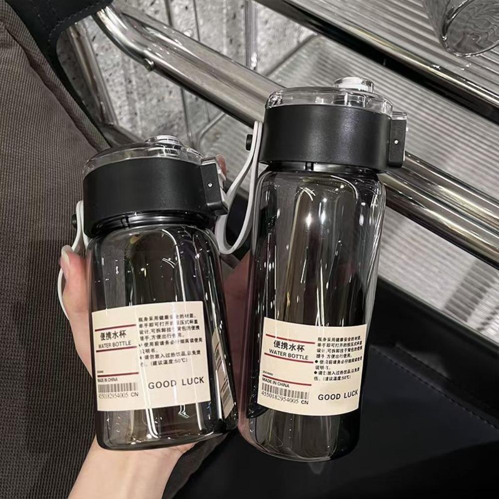 350/550/750/ml Children's School Water Bottle Transparent Water Bottle Reusable Leak Proof Durable Water Bottle with DrinkingCap
