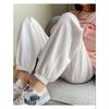 Women's Casual Winter Bundle Feet Pants Straight-leg Fleece-lined Thickened Sweatpants