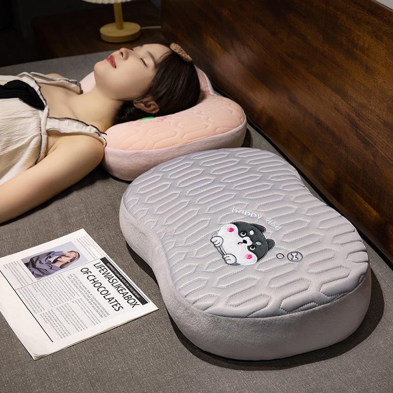 Подушка для сна из латекса с эффектом памяти, подушка для спальни, офисная подушка для сна для взрослых, портативная маленькая подушка, подушка для дома