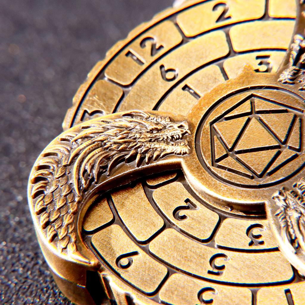 Рулеточные кости Fingertip Gyro для Dungeons and Dragons, металлические игральные кости DND Spinner, набор игральных костей Dragon Compass для подарков