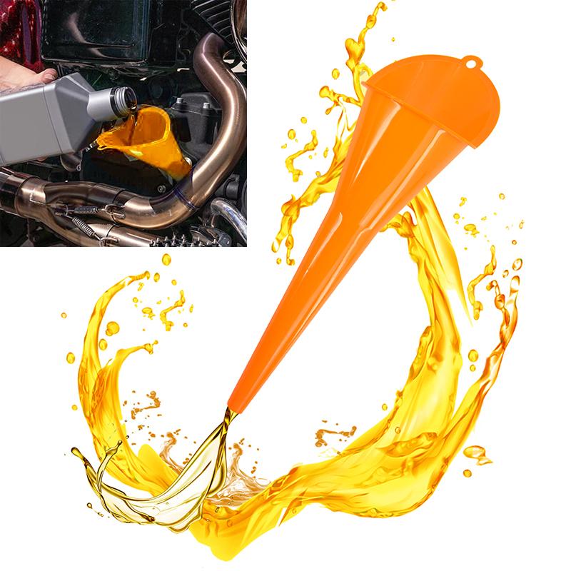 3pcs Motorcycle Long Stem Funnel Gasoline Oil Fuel Filling Tools Anti-splash Plastic Funnel Car Refueling Tools Auto Accessories