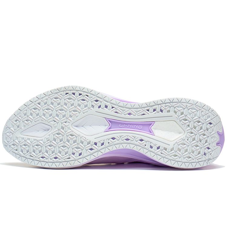 Кроссовки Li Ning Wu Shi 5S 3.0 универсальные нескользящие износостойкие дышащие низкие женские кроссовки фиолетово-белые ARST002-3