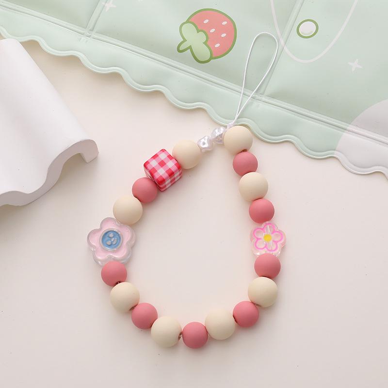 Красочный мультяшный чехол для телефона с ремешком и электропокрытием в квадратную клетку