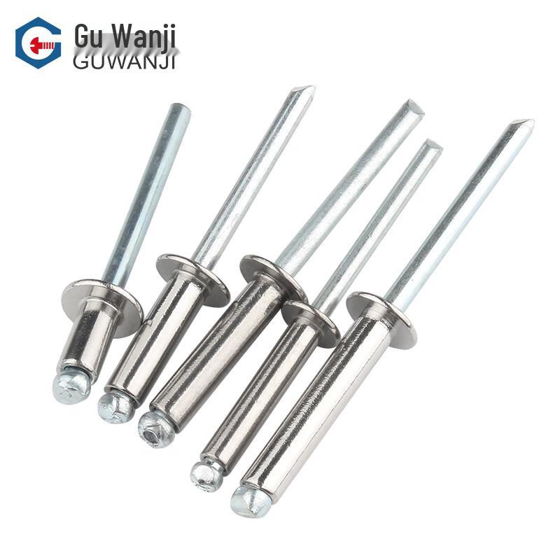 Открытые плоские круглоголовые заклепки GUWANJI из нержавеющей стали 304