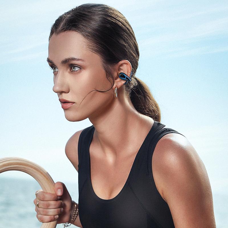 VAORLO Ear-Clip Single Earphone Painless Wear 50 Hours Music Time HiFi Low Lantency Earbud With Microphone Bluetooth 5.3 Headset