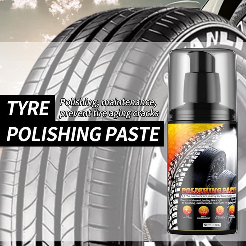 Пенный очиститель для автомобильных шин 3,38 унций, очиститель для автомобильных шин, восковое покрытие, полировочное средство для ухода за шинами, сильное обеззараживание