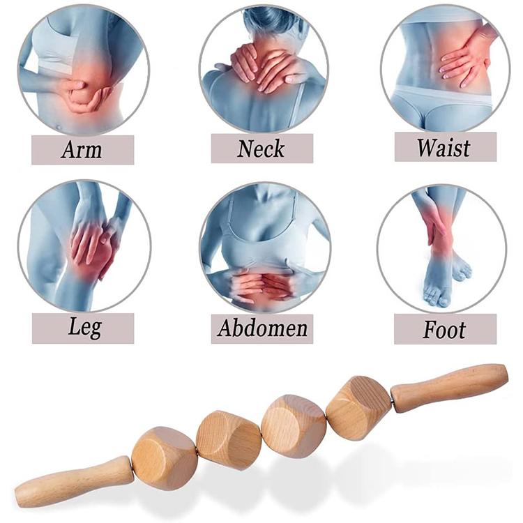 5 шт., деревянные терапевтические массажные инструменты, набор инструментов для скульптуры тела, лимфодренаж, антицеллюлитный массажер для расслабления мышц тела