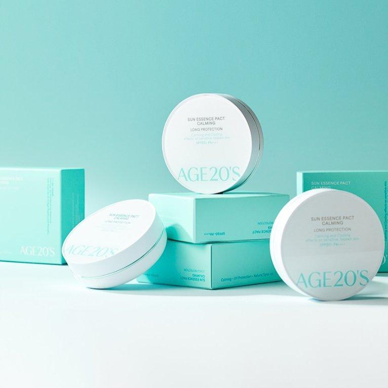 [AGE20's] Успокаивающий солнцезащитный крем Sun Essence Pact с длительной защитой SPF 50+ PA++++ 12,5 г