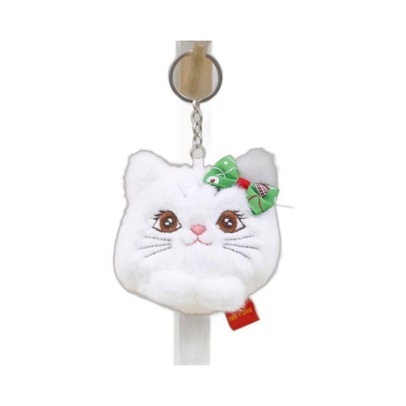 Adorable Cute Plush Cat Keychain Charming Kitty Doll Couple Bag Pendant