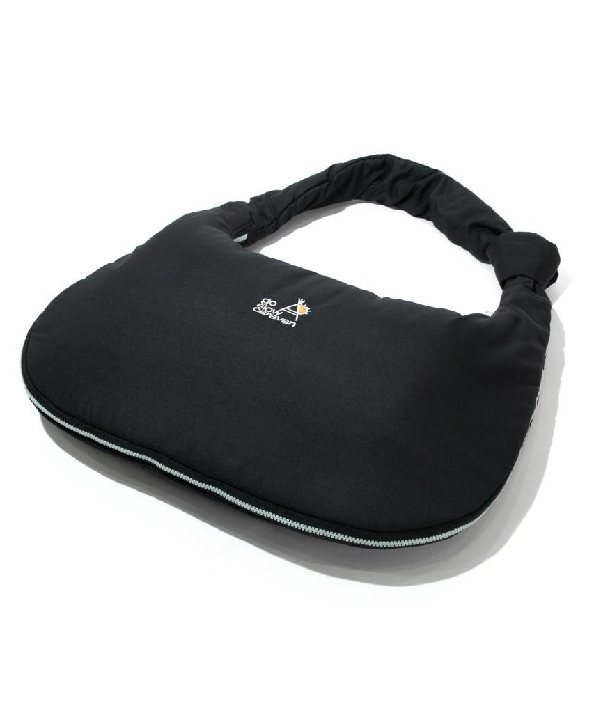 [go Slow Caravan] 338103 Fluffy Moon Shoulder Bag, Black, Free Size