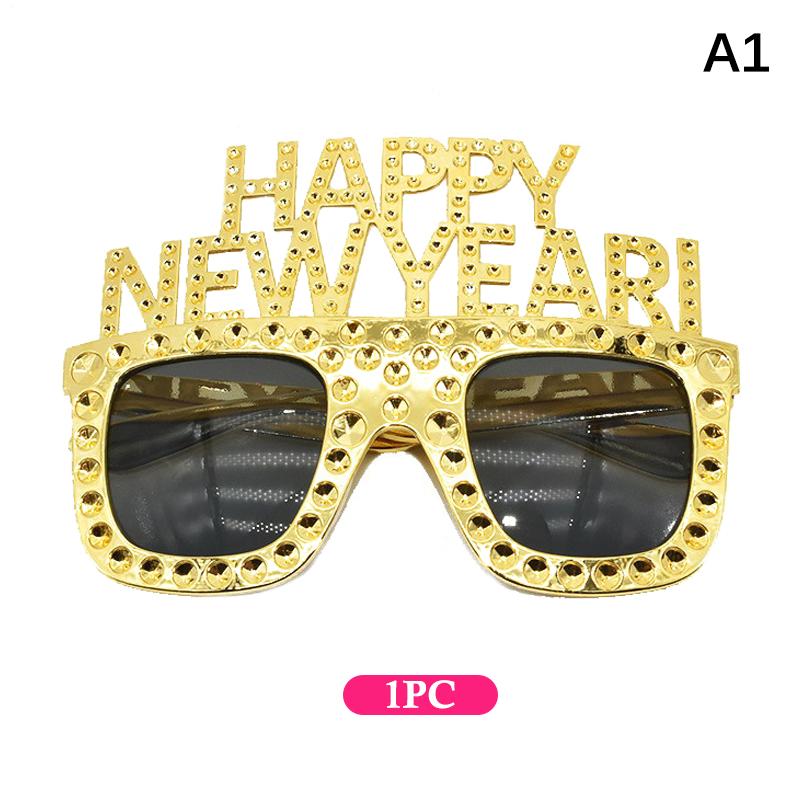 Забавные очки на Рождество 2026 года и подарки года Счастливого года Декоративные очки Реквизит для вечеринки Принадлежности для вечеринки в год