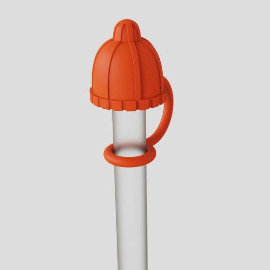 4Pcs Straw Cover Cute Hat Silicone Straw Toppers Dustproof Splashproof Straw Lid Water Bottle Accessory