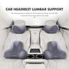T28Emblems Car Headrest U-shaped Neck Pillow Lumbar Support Accessories For Volkswagen VW Scirocco Passat Polo B5 B6 B7 CC Tiguan S
